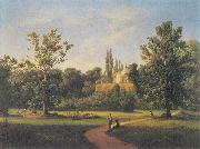 unknow artist View of the Natolin Palace. painting